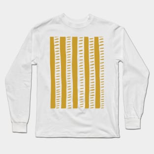 Lines - ochre Long Sleeve T-Shirt